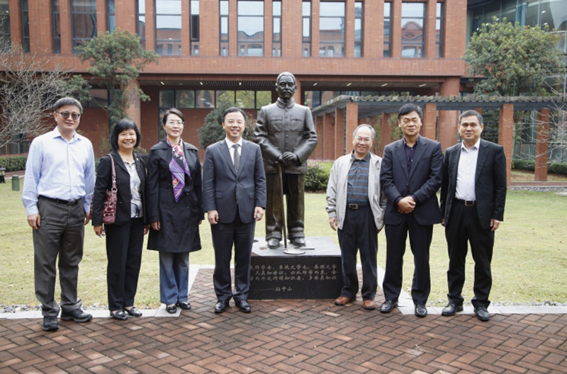 香港大学校长一行莅临我院考察工作